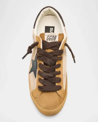 Golden Goose Men 's Super-Star Suede Studded Leather Low-Top Sneakers | Thumbnail 3 Golden Goose Men 's Super-Star Suede Studded Leather Low-Top Sneakers | Thumbnail 3