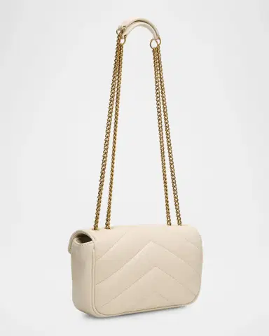 Saint Laurent Quilted Leather Shoulder Bag | Thumbnail 3 Saint Laurent Quilted Leather Shoulder Bag | Thumbnail 3