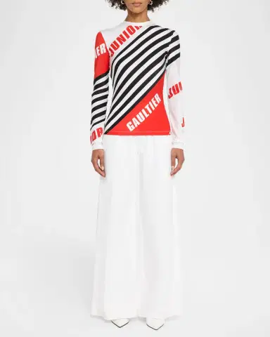 Jean Paul Gaultier Junior Gaultier Stretch Jersey Long-Sleeve Top | Thumbnail 2 Jean Paul Gaultier Junior Gaultier Stretch Jersey Long-Sleeve Top | Thumbnail 2
