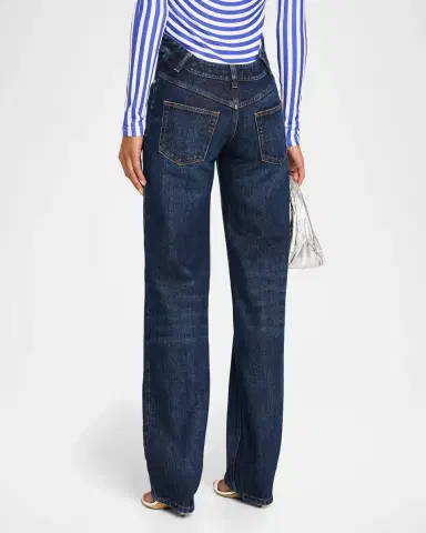 Jean Paul Gaultier Arched Waist Straight-Leg Jeans | Thumbnail 3 Jean Paul Gaultier Arched Waist Straight-Leg Jeans | Thumbnail 3