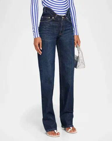 Jean Paul Gaultier Arched Waist Straight-Leg Jeans | Thumbnail 4 Jean Paul Gaultier Arched Waist Straight-Leg Jeans | Thumbnail 4