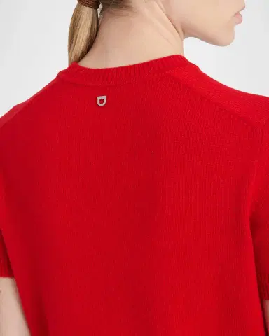 FERRAGAMO Short-Sleeve Cashmere Crewneck Sweater | Thumbnail 5 FERRAGAMO Short-Sleeve Cashmere Crewneck Sweater | Thumbnail 5