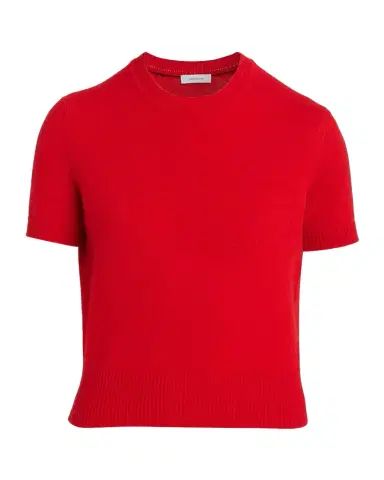 FERRAGAMO Short-Sleeve Cashmere Crewneck Sweater | Thumbnail 1 FERRAGAMO Short-Sleeve Cashmere Crewneck Sweater | Thumbnail 1