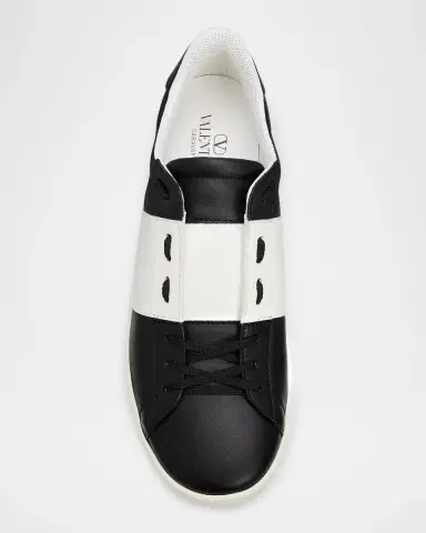 Valentino Garavani Men's Open Royco Sneakers in Nappa Calfskin | Thumbnail 6 Valentino Garavani Men's Open Royco Sneakers in Nappa Calfskin | Thumbnail 6