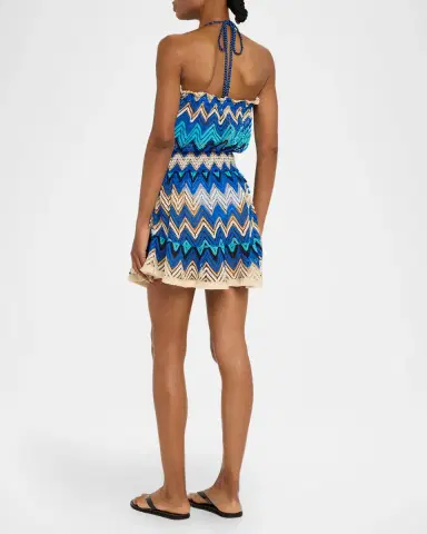 Ramy Brook Chevron Lauryn Mini Dress Coverup | Thumbnail 3 Ramy Brook Chevron Lauryn Mini Dress Coverup | Thumbnail 3