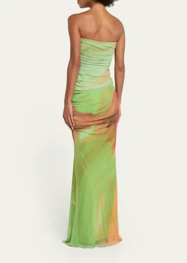 Retrofête Isadore Strapless Ruched Dress | Thumbnail 3 Retrofête Isadore Strapless Ruched Dress | Thumbnail 3