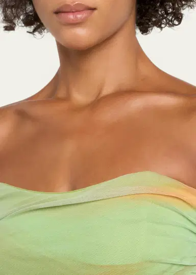 Retrofête Isadore Strapless Ruched Dress | Thumbnail 5 Retrofête Isadore Strapless Ruched Dress | Thumbnail 5
