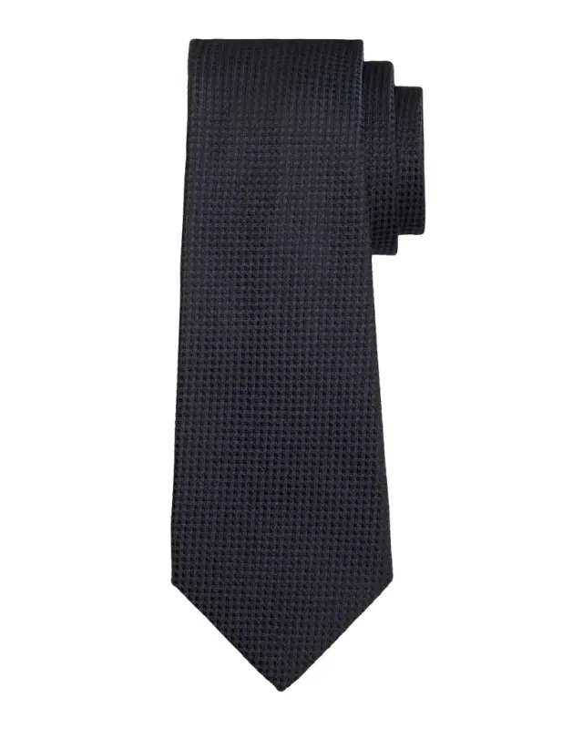 Men's Silk Micro-Jacquard 7-Fold Tie Men's Silk Micro-Jacquard 7-Fold Tie