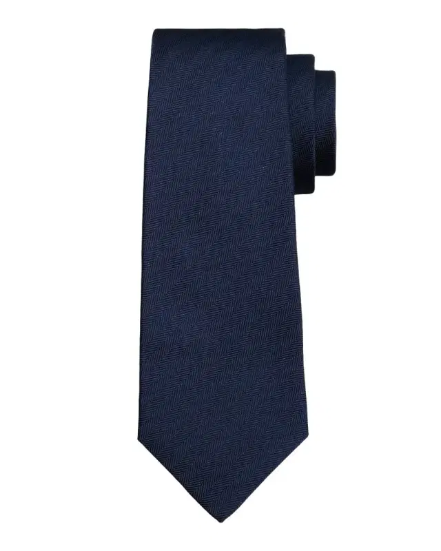 Men's Silk Herringbone 7-Fold Tie Men's Silk Herringbone 7-Fold Tie