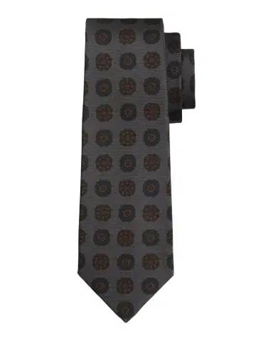 Kiton Men's Silk Floral Medallion 7-Fold Tie | Thumbnail 1 Kiton Men's Silk Floral Medallion 7-Fold Tie | Thumbnail 1