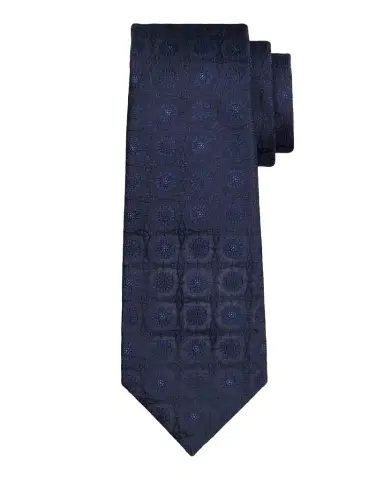 Kiton Men's Silk Tonal Floral Jacquard 7-Fold Tie | Thumbnail 1 Kiton Men's Silk Tonal Floral Jacquard 7-Fold Tie | Thumbnail 1