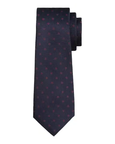 Kiton Men's Silk Polka-Dot Jacquard 7-Fold Tie | Thumbnail 1 Kiton Men's Silk Polka-Dot Jacquard 7-Fold Tie | Thumbnail 1