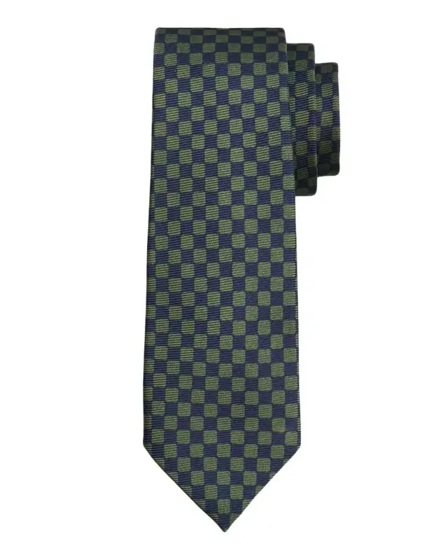 Men's Silk Check 7-Fold Tie Men's Silk Check 7-Fold Tie