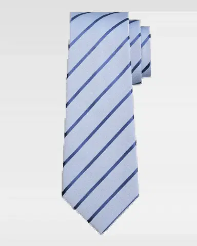 Kiton Men's Silk Pinstripe 7-Fold Tie | Thumbnail 2 Kiton Men's Silk Pinstripe 7-Fold Tie | Thumbnail 2