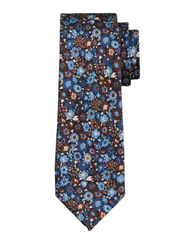 Kiton Men's Silk Floral 7-Fold Tie | Thumbnail 1 Kiton Men's Silk Floral 7-Fold Tie | Thumbnail 1