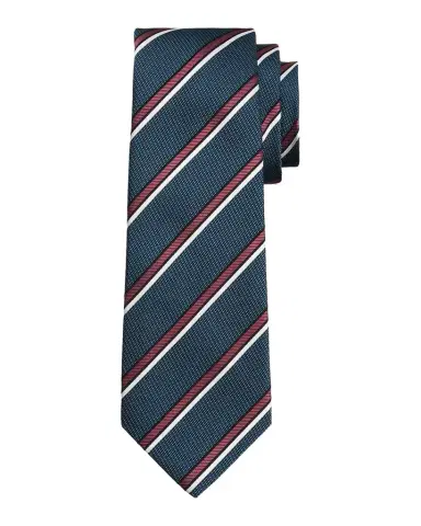 Kiton Men's Silk Pinstripe Jacquard 7-Fold Tie | Thumbnail 1 Kiton Men's Silk Pinstripe Jacquard 7-Fold Tie | Thumbnail 1