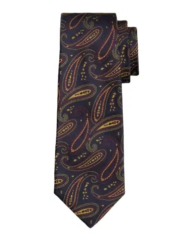 Kiton Men's Silk Woven Paisley 7-Fold Tie | Thumbnail 1 Kiton Men's Silk Woven Paisley 7-Fold Tie | Thumbnail 1