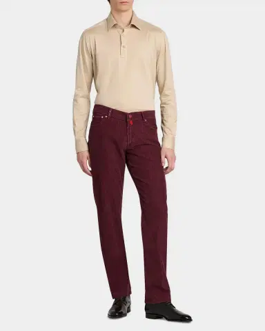 Kiton Men's Cotton-Blend Corduroy Slim-Fit Trousers | Thumbnail 2 Kiton Men's Cotton-Blend Corduroy Slim-Fit Trousers | Thumbnail 2