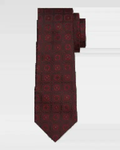 Kiton Men's Silk Floral Jacquard 7-Fold Tie | Thumbnail 2 Kiton Men's Silk Floral Jacquard 7-Fold Tie | Thumbnail 2