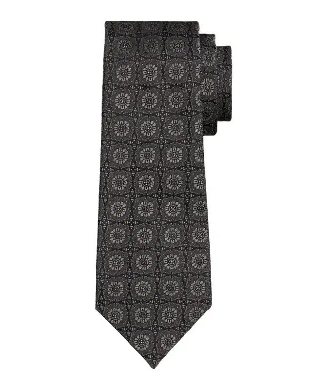 Men's Silk Floral Jacquard 7-Fold Tie Men's Silk Floral Jacquard 7-Fold Tie