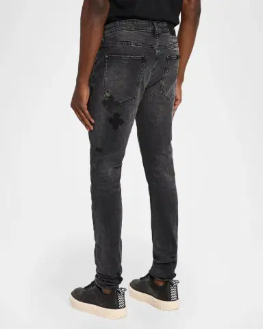 Ksubi Men's D-Van Winkle Slim Fit Black Denim Jeans | Thumbnail 3 Ksubi Men's D-Van Winkle Slim Fit Black Denim Jeans | Thumbnail 3