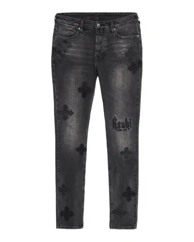 Ksubi Men's D-Van Winkle Slim Fit Black Denim Jeans | Thumbnail 1 Ksubi Men's D-Van Winkle Slim Fit Black Denim Jeans | Thumbnail 1