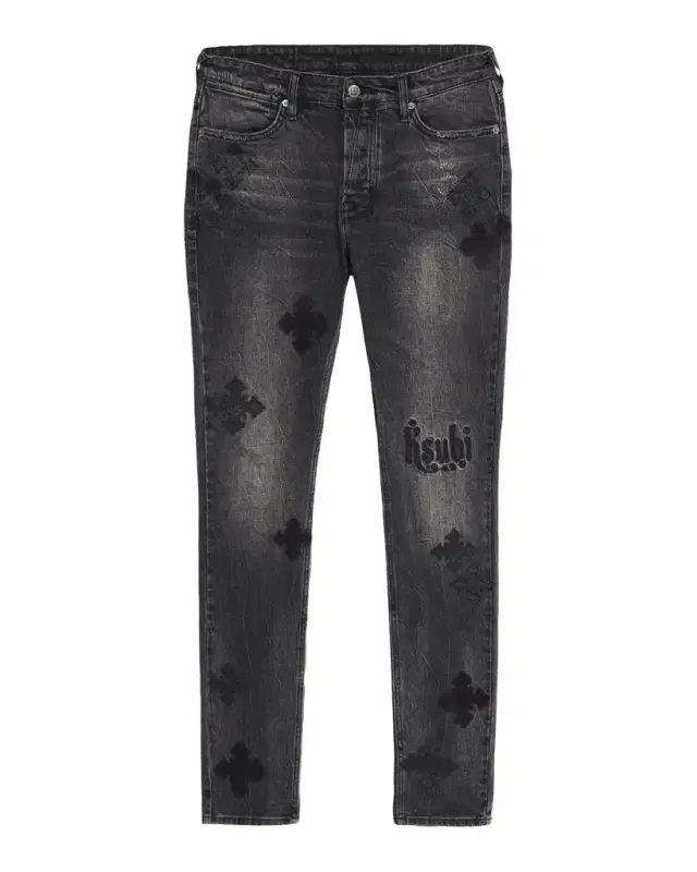 Men's D-Van Winkle Slim Fit Black Denim Jeans Men's D-Van Winkle Slim Fit Black Denim Jeans