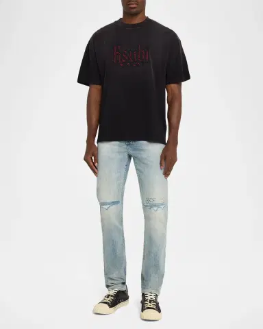 Ksubi Men's D-Chitch Astral Distressed Straight-Leg Jeans | Thumbnail 2 Ksubi Men's D-Chitch Astral Distressed Straight-Leg Jeans | Thumbnail 2