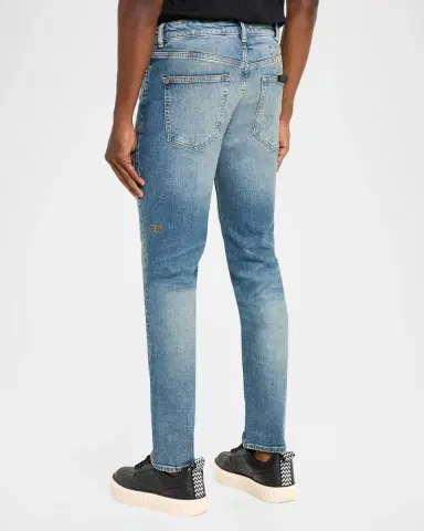 Ksubi Men's Chitch Hendrix Logo Patch Slim Fit Jeans | Thumbnail 3 Ksubi Men's Chitch Hendrix Logo Patch Slim Fit Jeans | Thumbnail 3