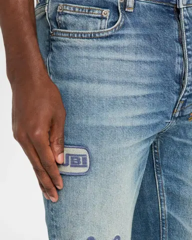 Ksubi Men's Chitch Hendrix Logo Patch Slim Fit Jeans | Thumbnail 5 Ksubi Men's Chitch Hendrix Logo Patch Slim Fit Jeans | Thumbnail 5