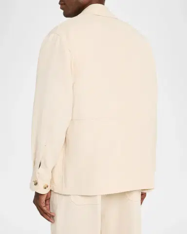 Helmut Lang Men's Cotton Sailor Overshirt | Thumbnail 3 Helmut Lang Men's Cotton Sailor Overshirt | Thumbnail 3