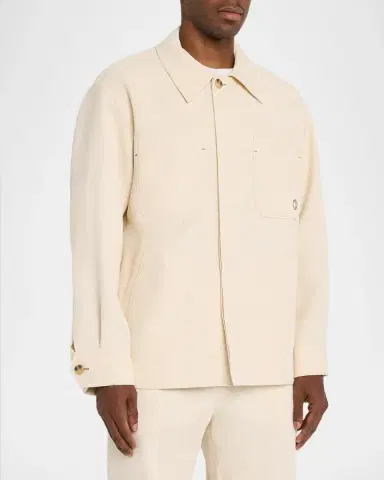 Helmut Lang Men's Cotton Sailor Overshirt | Thumbnail 4 Helmut Lang Men's Cotton Sailor Overshirt | Thumbnail 4