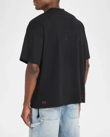 Ksubi Men's Hbl Cotton Embroidered Heart Crewneck T-Shirt | Thumbnail 3 Ksubi Men's Hbl Cotton Embroidered Heart Crewneck T-Shirt | Thumbnail 3