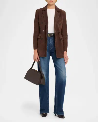 Arma Safia Double-Breasted Suede Jacket | Thumbnail 2 Arma Safia Double-Breasted Suede Jacket | Thumbnail 2