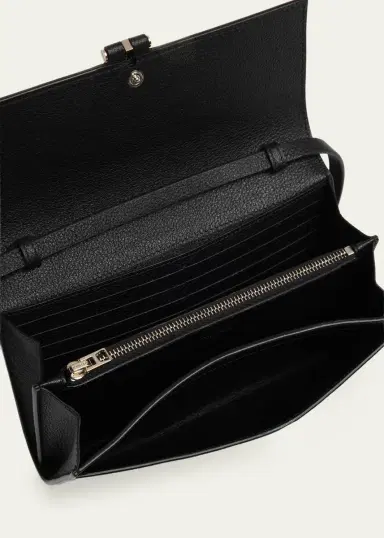 TOM FORD Hanging T Grain Leather Wallet on Strap | Thumbnail 4 TOM FORD Hanging T Grain Leather Wallet on Strap | Thumbnail 4
