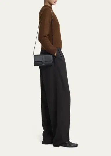 TOM FORD Hanging T Grain Leather Wallet on Strap | Thumbnail 5 TOM FORD Hanging T Grain Leather Wallet on Strap | Thumbnail 5