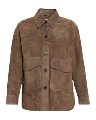 Arma Kaylee Button-Down Suede Shirt Jacket | Thumbnail 1 Arma Kaylee Button-Down Suede Shirt Jacket | Thumbnail 1