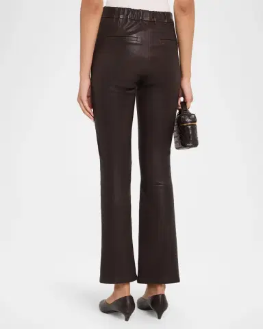 Arma River Leather Kickflare Crop Pants | Thumbnail 3 Arma River Leather Kickflare Crop Pants | Thumbnail 3
