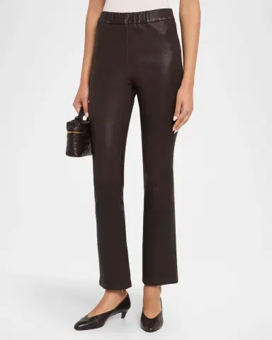 Arma River Leather Kickflare Crop Pants | Thumbnail 4 Arma River Leather Kickflare Crop Pants | Thumbnail 4