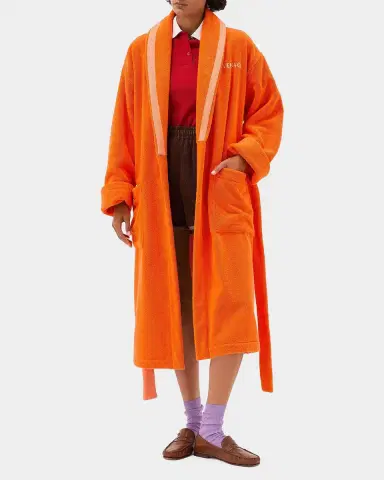 Versace Men's Medusa Jacquard Terry Bathrobe | Thumbnail 2 Versace Men's Medusa Jacquard Terry Bathrobe | Thumbnail 2