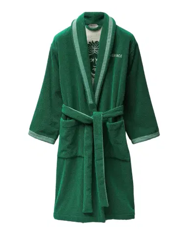 Versace Men's Medusa Jacquard Terry Bathrobe | Thumbnail 1 Versace Men's Medusa Jacquard Terry Bathrobe | Thumbnail 1