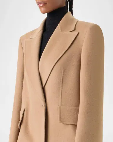 Akris Cashmere One-Button Long Coat | Thumbnail 5 Akris Cashmere One-Button Long Coat | Thumbnail 5