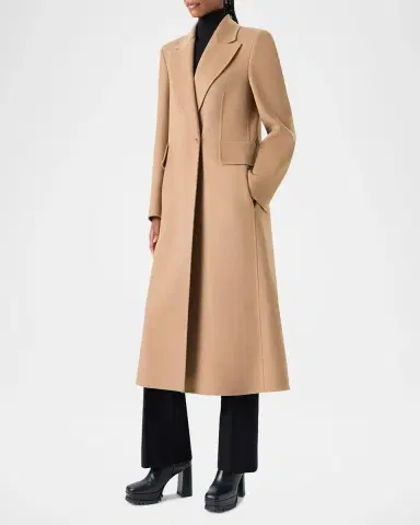 Akris Cashmere One-Button Long Coat | Thumbnail 6 Akris Cashmere One-Button Long Coat | Thumbnail 6