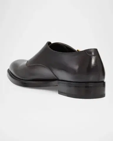 Ferragamo Men 's Tramezza Double Monk-Strap Leather Shoes | Thumbnail 2 Ferragamo Men 's Tramezza Double Monk-Strap Leather Shoes | Thumbnail 2