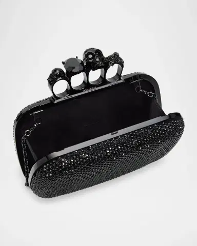 McQueen Skull Embellished Leather Clutch | Thumbnail 4 McQueen Skull Embellished Leather Clutch | Thumbnail 4