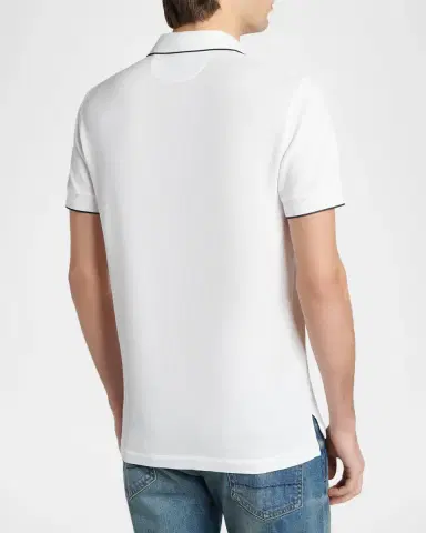 Tom Ford Men's Contrast-Trim Short-Sleeve Polo Shirt | Thumbnail 3 Tom Ford Men's Contrast-Trim Short-Sleeve Polo Shirt | Thumbnail 3