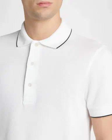 Tom Ford Men's Contrast-Trim Short-Sleeve Polo Shirt | Thumbnail 5 Tom Ford Men's Contrast-Trim Short-Sleeve Polo Shirt | Thumbnail 5