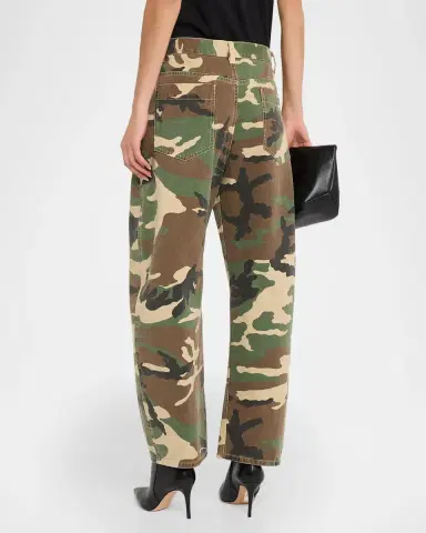 Nili Lotan Tribeca Camo Barrel-Leg Pants | Thumbnail 3 Nili Lotan Tribeca Camo Barrel-Leg Pants | Thumbnail 3