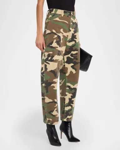 Nili Lotan Tribeca Camo Barrel-Leg Pants | Thumbnail 4 Nili Lotan Tribeca Camo Barrel-Leg Pants | Thumbnail 4