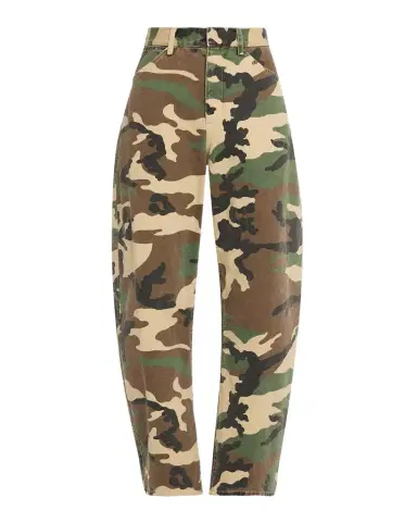 Nili Lotan Tribeca Camo Barrel-Leg Pants | Thumbnail 1 Nili Lotan Tribeca Camo Barrel-Leg Pants | Thumbnail 1